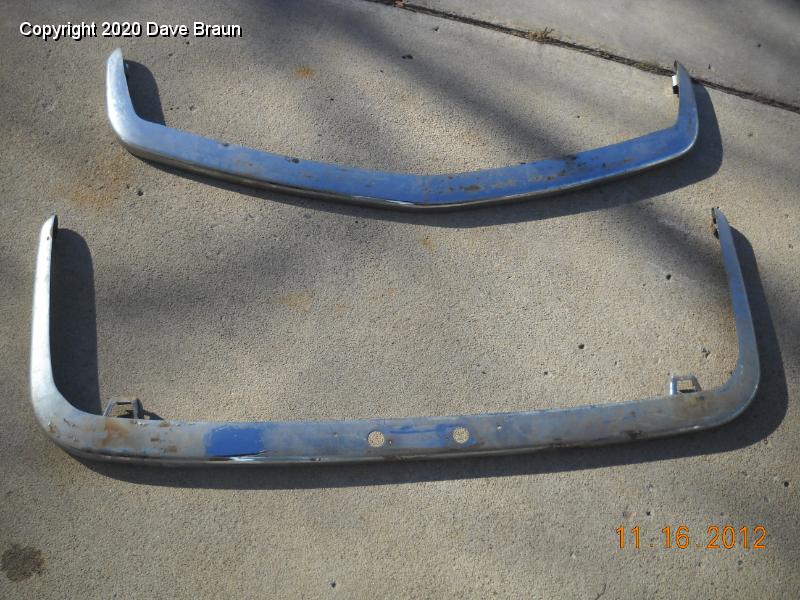 Spitfire1974/Restoration/Body/Bumpers/Bumpers before plating at JD 02